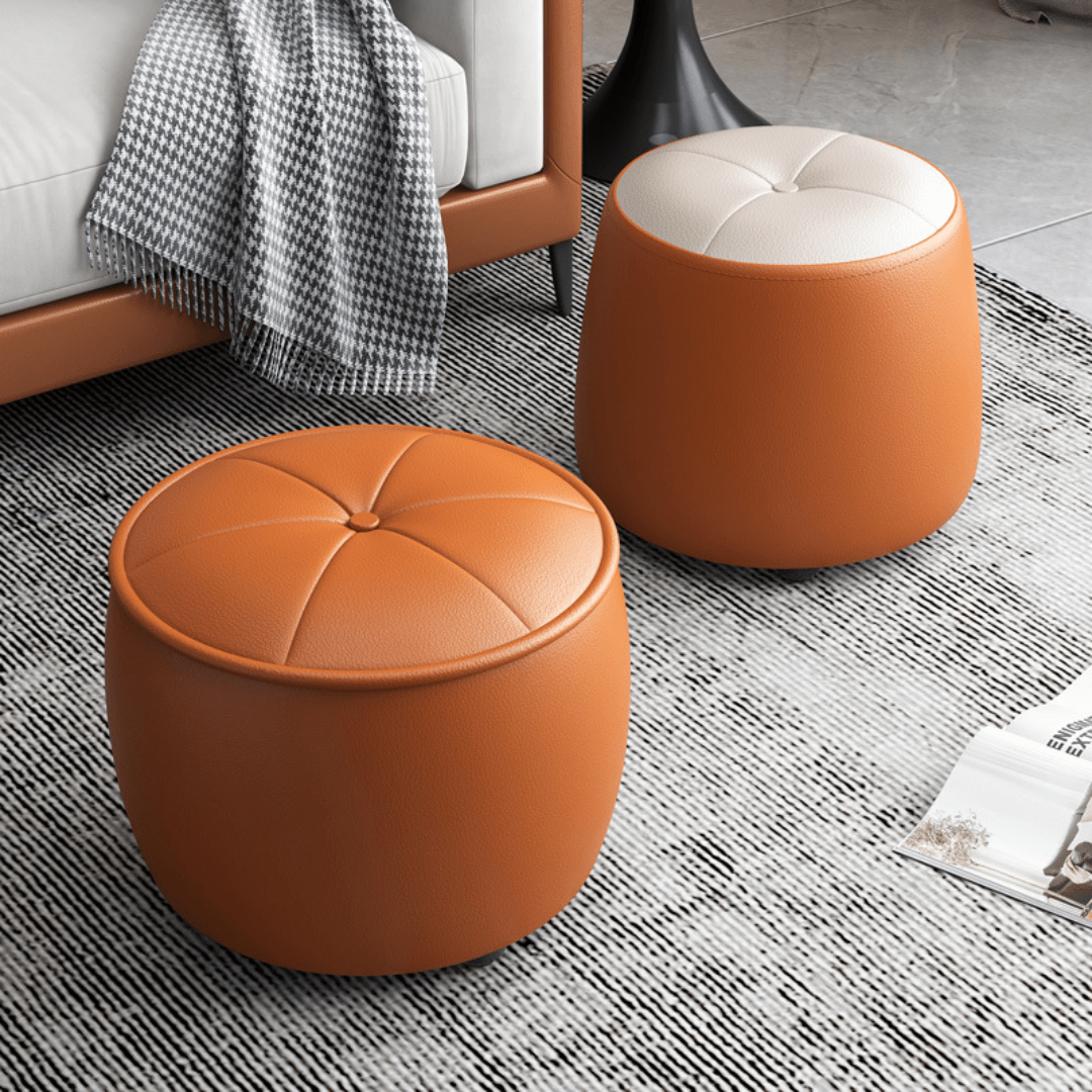 How to Make a Round Leather Pouf Ottoman: Easy DIY Guide