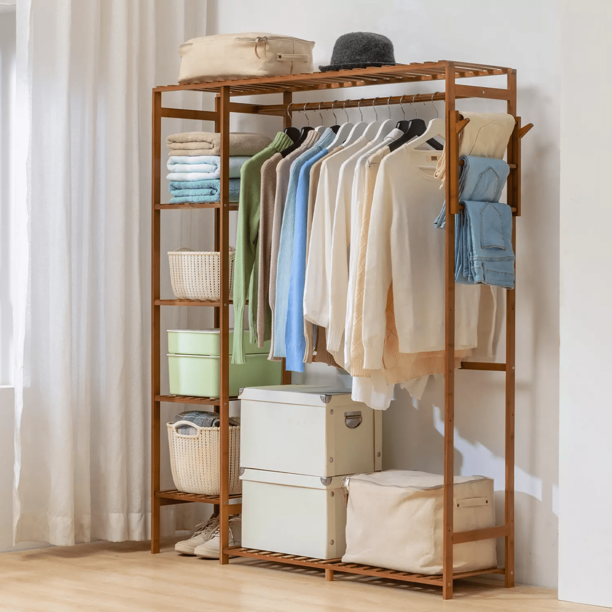 Bamboo Wardrobe Rack Target Buy Multi-functional Bamboo Shelf Rack