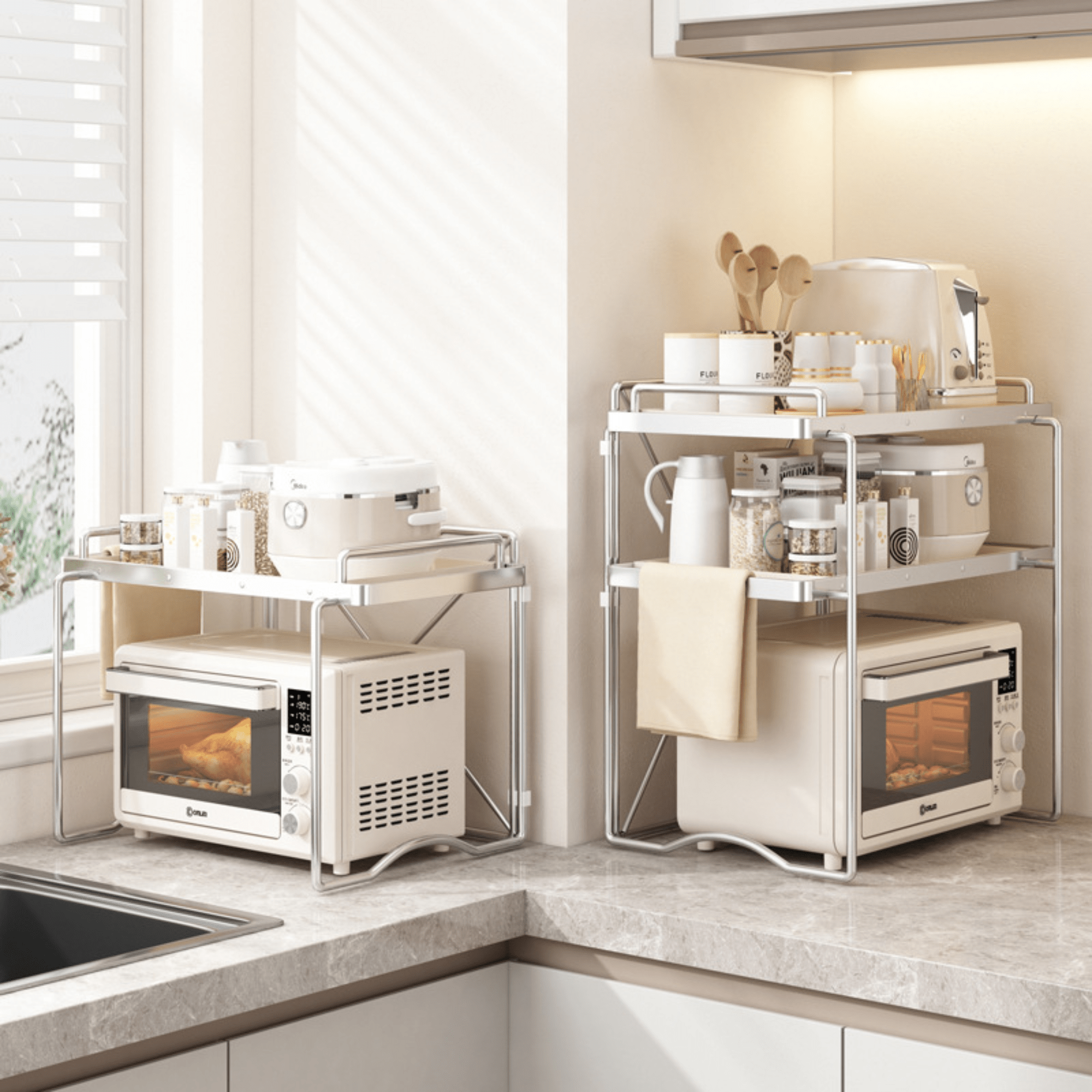 Buy Multifunctional Foldable Kitchen Storage Rack Online