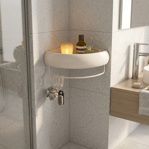 Wall Mounted Bathroom Shelf Corner Storage Rack