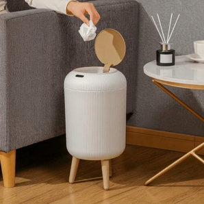 Premium Trash Can with Foot for Bedroom & Hall