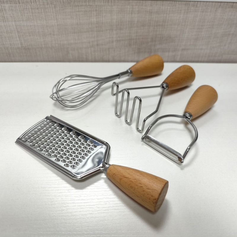 Stainless Steel Baking Tools With Wooden Handle