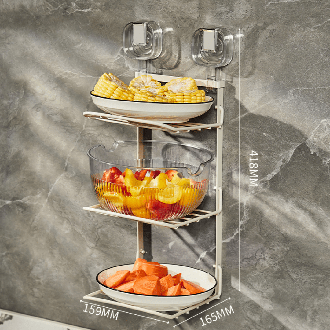 Wall-Mounted Multifunctional Storage Rack – HOME ESSENTIALS