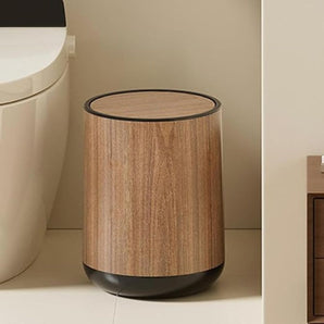 Large-Capacity Wood Grain Trash Can(15Ltr)