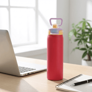 Stainless Steel Thermos Water Bottle with Leakproof Quick Fill Lid (950ML)