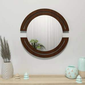 Classic Walnut Finish Vanity Mirror