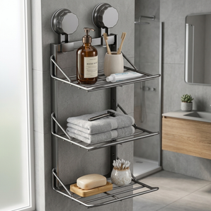 Multipurpose Three-Tier Wall Mounted Storage Shelf