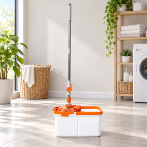 Hands-Free Dual-Drive Spin Mop with Bucket Set