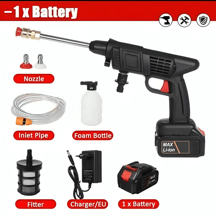 Portable Cordless Pressure Washer - 50% OFF