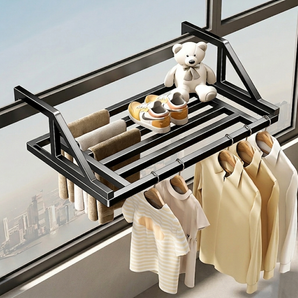 Carbon Steel Balcony Clothes Drying Rack