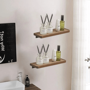 Walnut Wood Corner Storage Rack