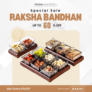 Crystal Clear Snack Plate Organizer {RAKSHA BANDHAN SALE 5% OFF} - USE CODE 🏷️ "RAKHI"