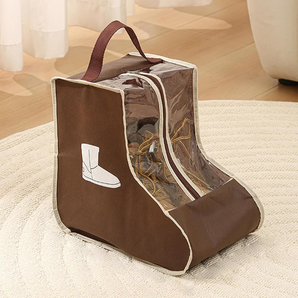 Premium Thick Fiber Boot Organizer with Smooth Zipper