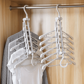 Multi-Hooks Adjustable 360° Plastic Rotatable Clothes Hanger