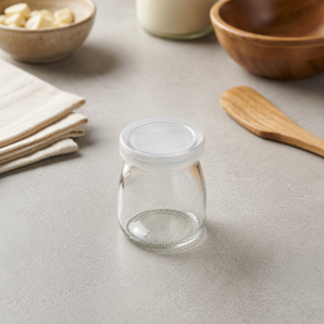 Glass Pudding Jar with Airtight Lid(100ml)