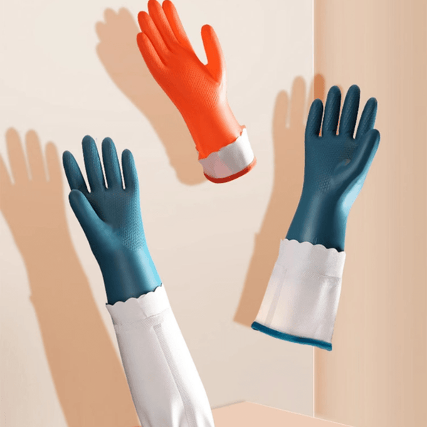 Muti-Purpose Velvet-Lined Dishwashing Gloves