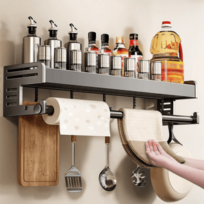 Wall-Mounted Multifunctional Spice Rack