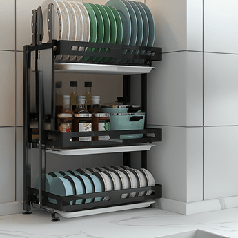 Deluxe 3-Tier Dish Drying Rack