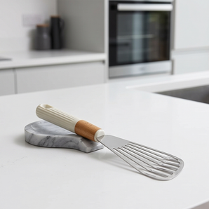 Premium Stainless Steel Slotted Cooking Turner Spatula