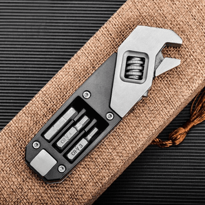 Multi-Functional Metal Folding Wrench Utility Tool