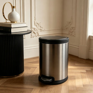 Stainless Steel Foot Operated Household Trash Can (8L)