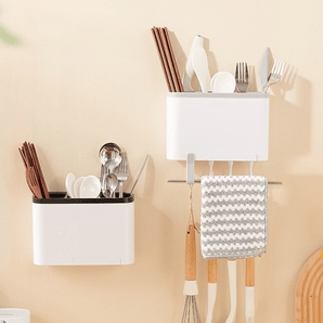 Multi-Purpose Space-Saver Utensil Storage Rack