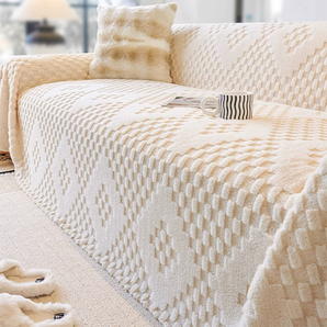 Elegant Plush Sofa Protector Throw