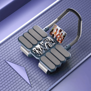 Four-Wheel Automatic Rebound Ab Roller with Elbow Support for Core Strength Training