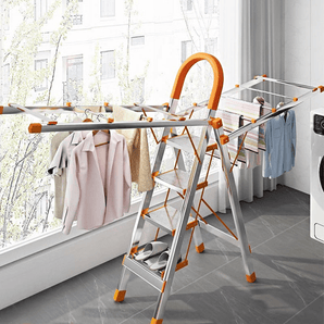 Multifunctional Folding Ladder Clothes Drying Rack