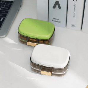 Three-Layer Portable Weekly Pill Organizer Box with Moisture Seal