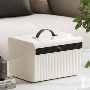 Password-Locked Plastic Valuables Storage Box Organizer