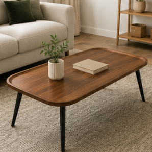 Modern Rectangular Wooden Coffee Table