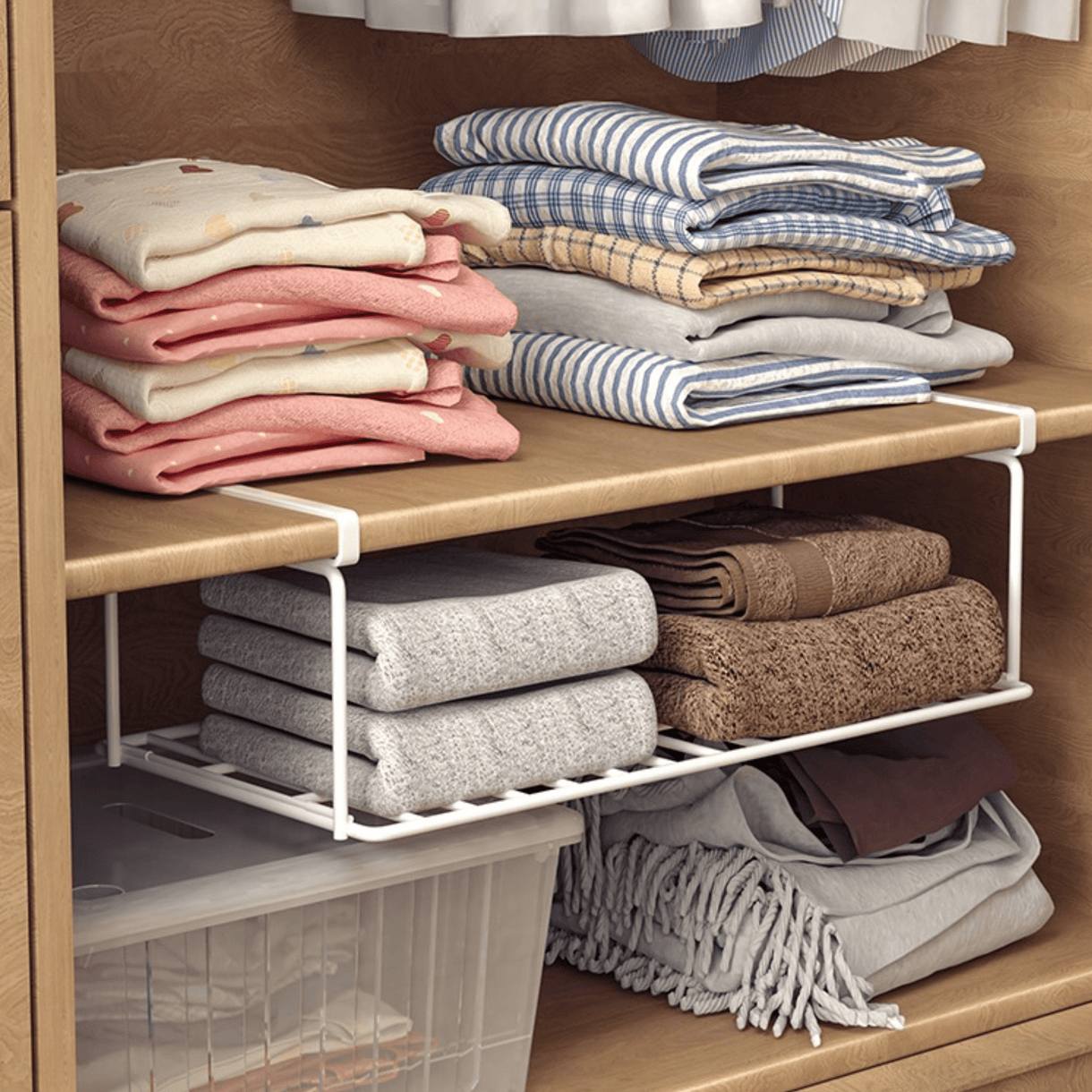 Under-Shelf Hanging Storage Rack – HOME ESSENTIALS
