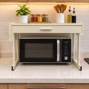 Countertop Microwave Stand Storage Shelf Kitchen Organizer