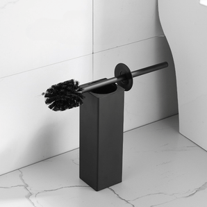 Freestanding Aluminium Toilet Brush with Holder