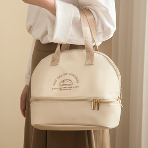 Double Layer Insulated Lunch Bag with Insulation