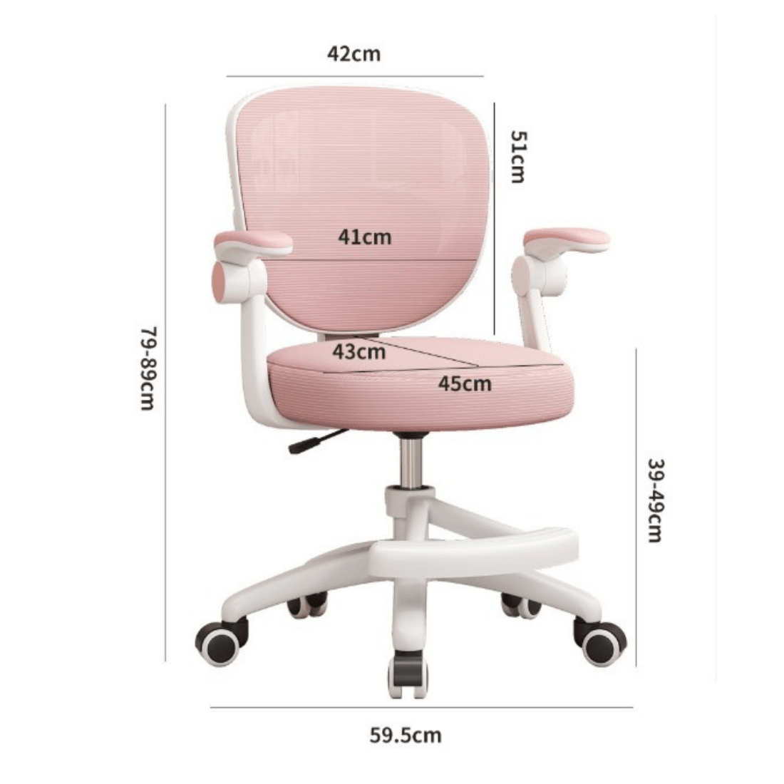 Rotating Chair Packaged 360° Rotating Ergonomic Chair with Adjustable Height & Lumbar Support
