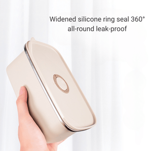 Multi-Functional Stainless Steel Food Storage Container with Leakproof Lid