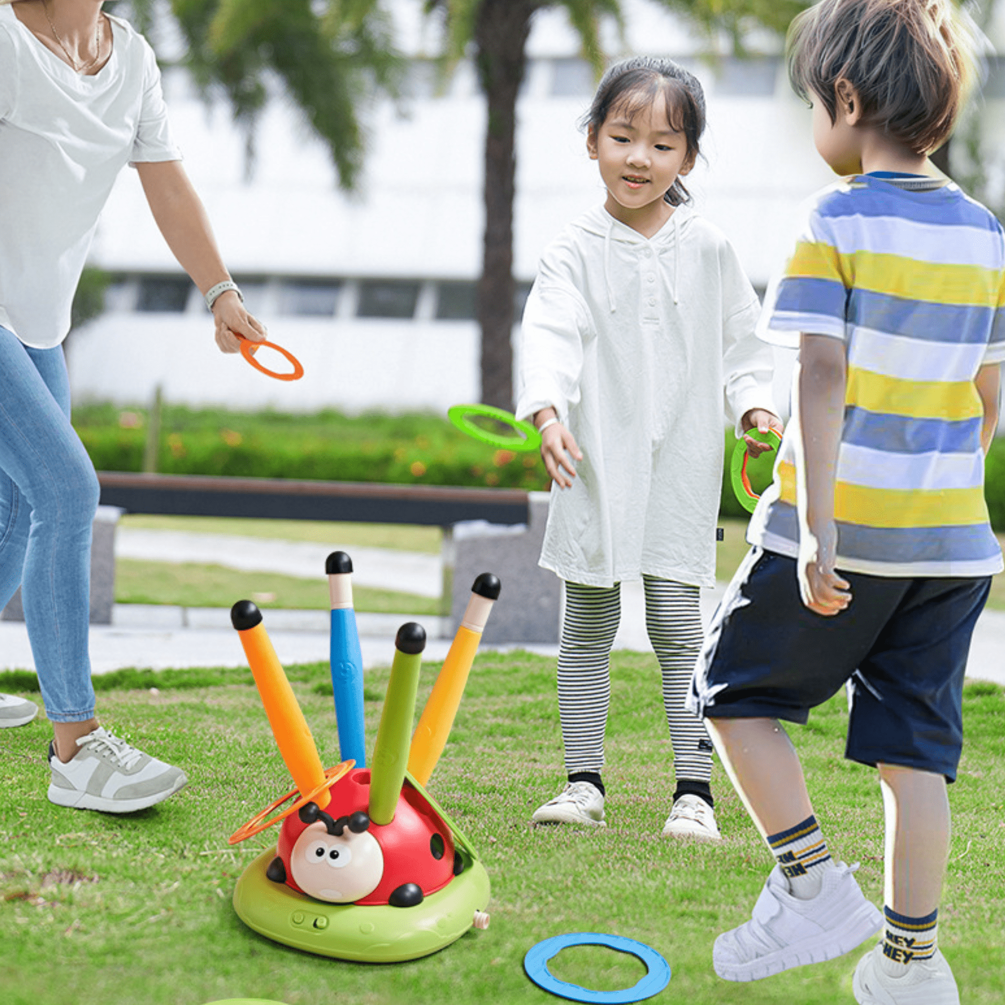 Ladybug Exercise Multifunctional 3-in-1 Ladybug Sports Set for Kids Exercise Fun