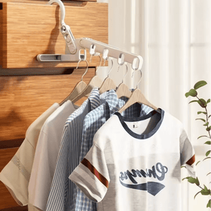 Portable Plastic Foldable 5-Hole Clothes Drying Hanger