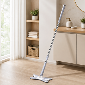X-Shaped 360° Rotating Microfiber Flat Floor Mop