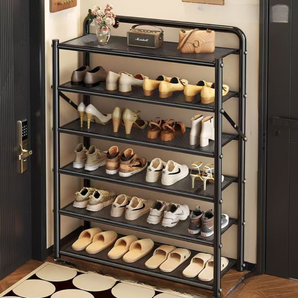 Foldable Multi-Layer Metal Shoe Rack