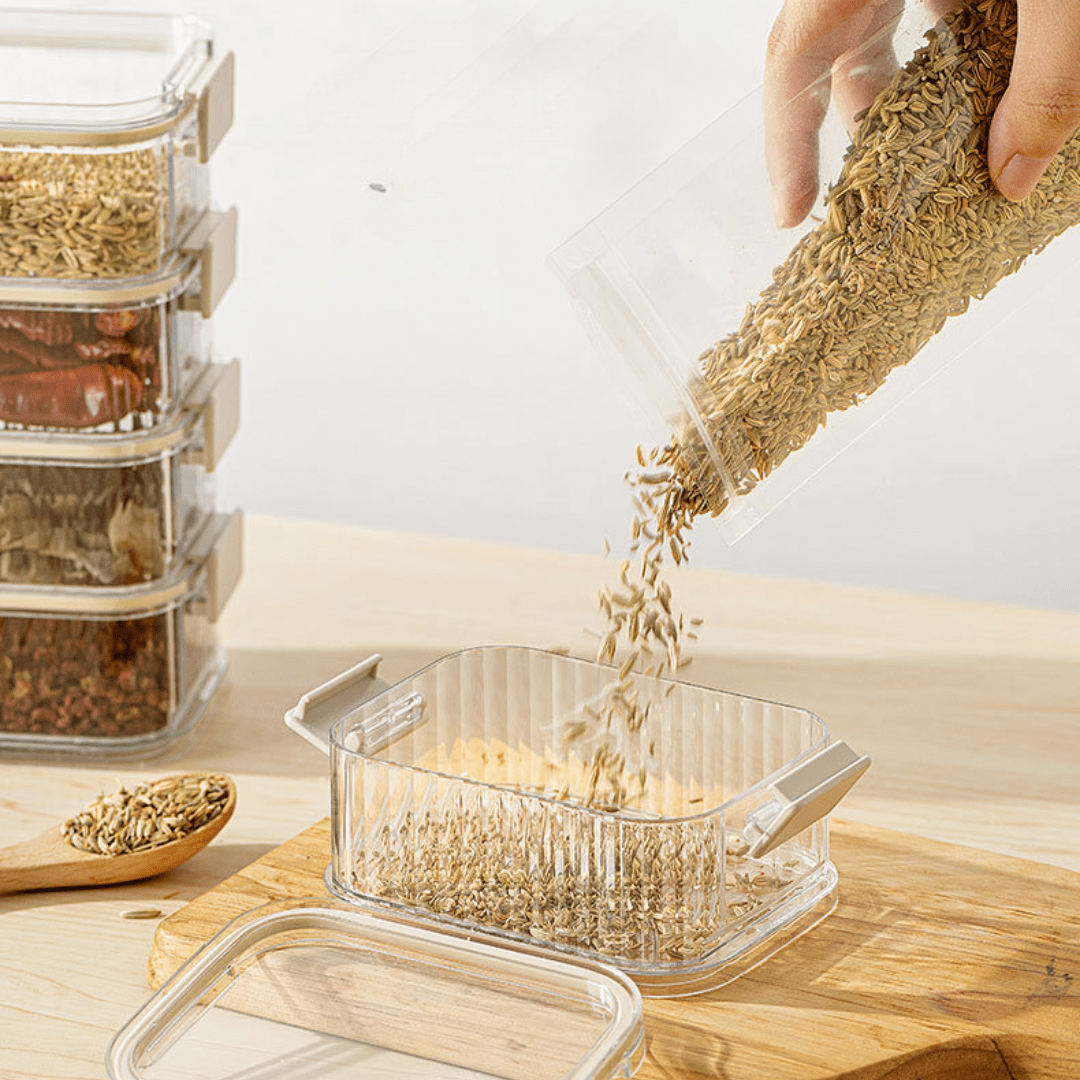 Food Stack Container Transparent Stacking Food Storage Containers
