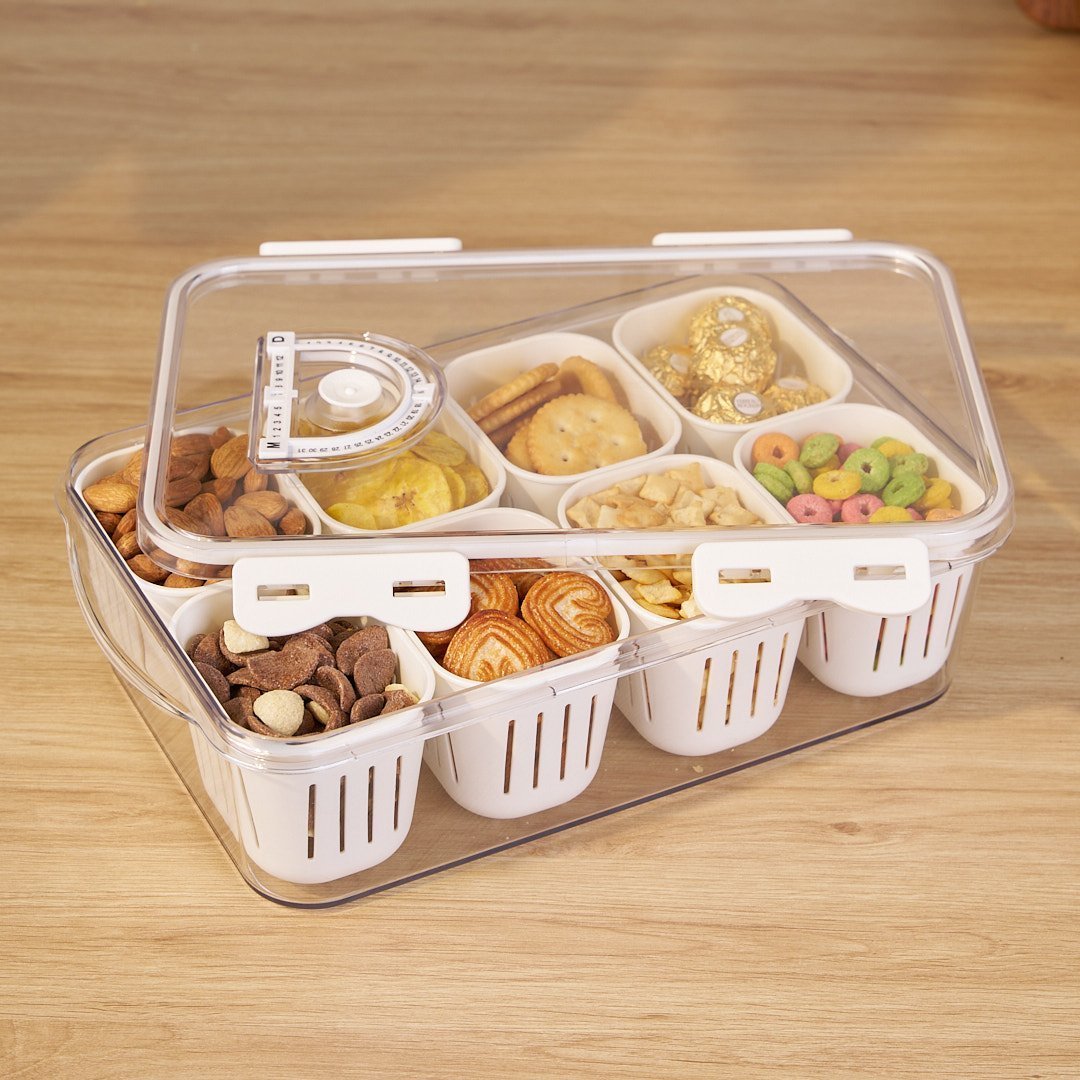 Multi Compartment Transparent Storage Box (8-GRID)