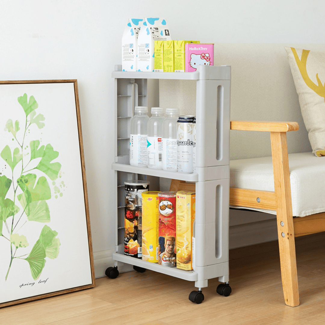 Japanese Style Kitchen and Bathroom Gap Storage Rack – HOME ESSENTIALS