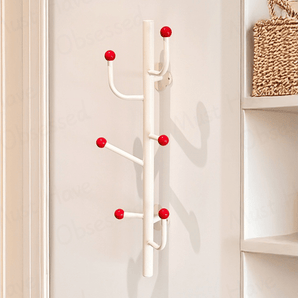 Heavy-Duty Carbon Steel Wall Hook Rack with Extended Hangers