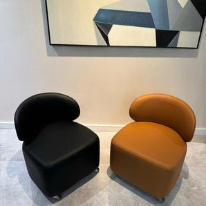 Compact Rolling Low Stool with Back Support