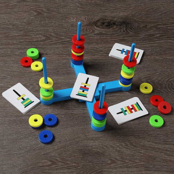 Cross-Border Children's Colorful Magnetic Ring Game