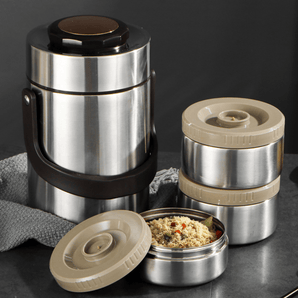 Leakproof 304 Stainless Steel Insulated Lunch Box with Bag (2L)