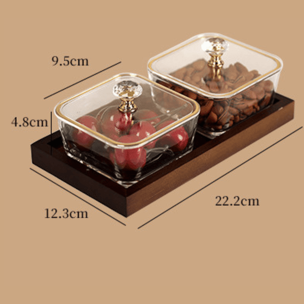 Luxury Glass Snack Box Set